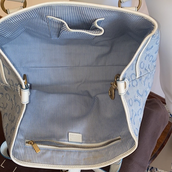 Authentic CELINE Bag Tote Denim Vintage EXCL.! - Picture 10 of 16